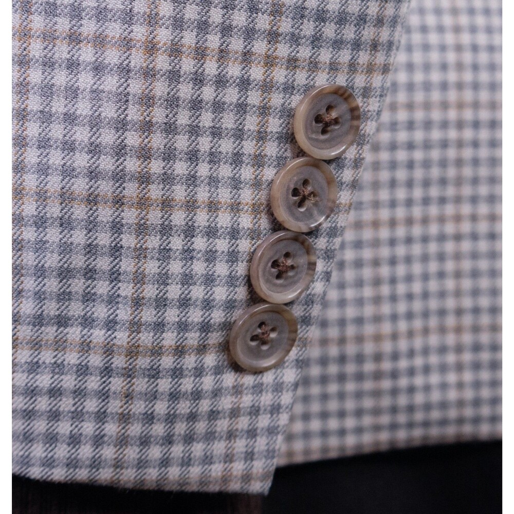 Bonobos Blazer Size 38S Plaid Standar Fit Sport Coat Jacket Blazer Wool Check - Picture 7 of 13